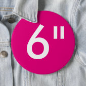 カスタム6インチ巨大丸型ボタン空白のテンプレート 缶バッジ (インサイチュ)