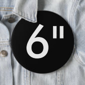 カスタム6インチ巨大丸形バッジ空白のテンプレート 缶バッジ (インサイチュ)