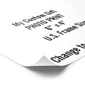 カスタム6インチx 4インチフォトプリント（USフレームサイズ） フォトプリント (角)