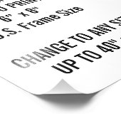 カスタム6インチx 8インチフォトプリントテンプレート フォトプリント            (角)