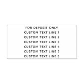 カスタム6セリフ文字の寄託のみ セルフインキングスタンプ (デザイン)