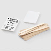 カスタム6パーソナライズされたインチx 10インチ結婚のFANSテンプレート ハンドファン (組立なし)