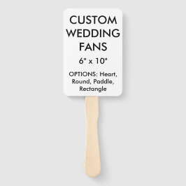 カスタム6パーソナライズされたインチx 10インチ結婚のFANSテンプレート ハンドファン