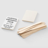 カスタム6パーソナライズされたインチx 10インチ結婚のFANSテンプレート ハンドファン (組立なし)