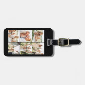 カスタム6フォトインスタパーソナライズされたグラム ラゲッジタグ (正面横)