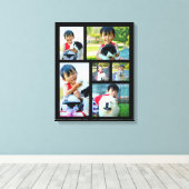 カスタム6フォトコラージモザイクキャンバスプリント キャンバスプリント (インサイチュ (ウッドフロア))