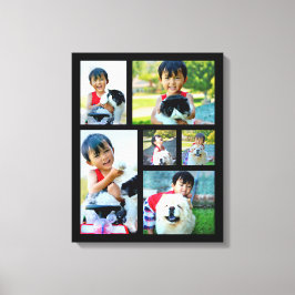 カスタム6フォトコラージモザイクキャンバスプリント キャンバスプリント