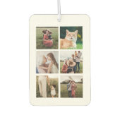 カスタム6フォトコラージュ カーエアーフレッシュナー (正面)