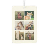 カスタム6フォトコラージュ カーエアーフレッシュナー (裏面)