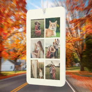 カスタム6フォトコラージュ カーエアーフレッシュナー