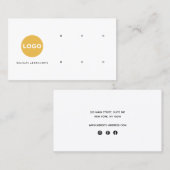 カスタム6六穴スタッドイヤリング追加ロゴホルダー 名刺 (正面/裏面)