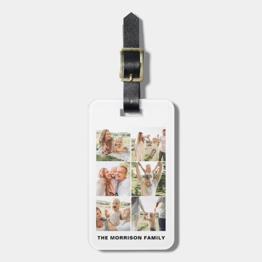 カスタム6写真の名前 ラゲッジタグ (正面縦)