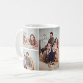 カスタム6家族の写真コラージュ コーヒーマグカップ (正面左)