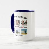 カスタム6家族の写真マグカップ マグカップ (正面左)