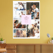 カスタム6枚の写真Instagram Collage キャンバスプリント (インサイチュ (リビング))