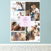 カスタム6枚の写真Instagram Collage キャンバスプリント (インサイチュ (ウッドフロア))