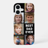 カスタム6枚写真コラージュ「史上最高のパパ」 iPhone 16ケース (裏面)