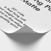 カスタム6'無光沢の包装紙ロール ラッピングペーパー (角)