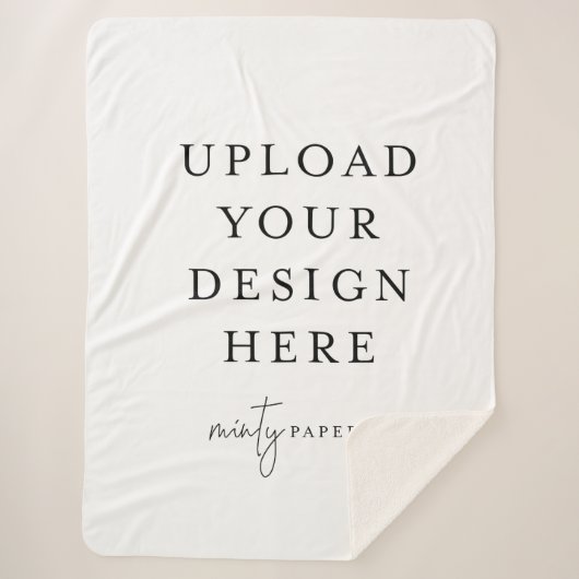 カスタム60インチx 80インチSherpaブランケット、大 シェルパブランケット (正面)