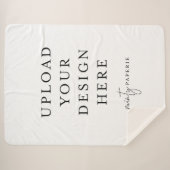 カスタム60インチx 80インチSherpaブランケット、大 シェルパブランケット (正面(横))