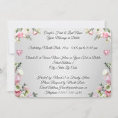 カスタム60周年記念結婚パーティの招待状 招待状 (裏面)