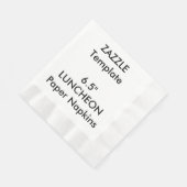 カスタム6.5インチランチョンディスポーザブル紙ナプキンス 縁ありランチョンナプキン (角)