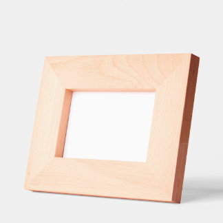 カスタム6" x 4"横長、FrameStyle:ナチュラル レーザー彫刻フレーム