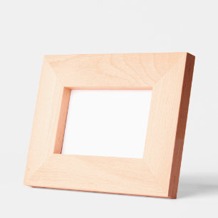 カスタム6" x 4"横長、FrameStyle：ナチュラル レーザー彫刻フレーム