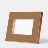 カスタム6" x 4"横長、FrameStyle:ナチュラル レーザー彫刻フレーム (左)