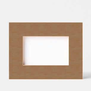 カスタム6" x 4"横長、FrameStyle：ナチュラル レーザー彫刻フレーム