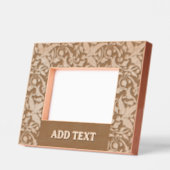 カスタム6" x 4"横長、FrameStyle:ナチュラル レーザー彫刻フレーム (左)