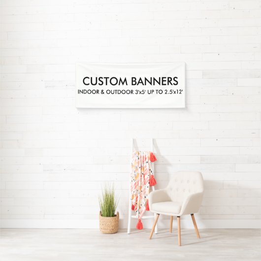 カスタム6'x2.5'バナー空白のテンプレート 横断幕 (インサイチュ)