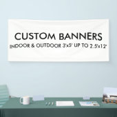 カスタム6'x2.5'バナー空白のテンプレート 横断幕 (トレードショー)