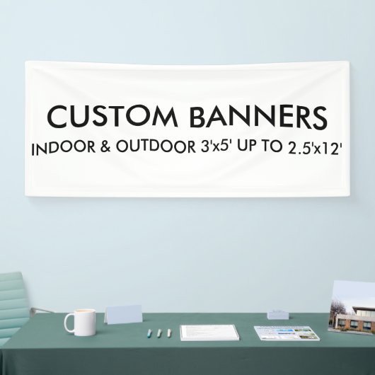 カスタム6'x2.5'バナー空白のテンプレート 横断幕 (トレードショー)