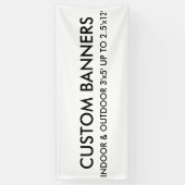 カスタム6'x2.5'バナー空白のテンプレート 横断幕 (縦)