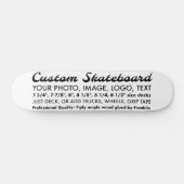 カスタム7パーソナライズされた.75インチスケートボードデッキ スケートボード (横)