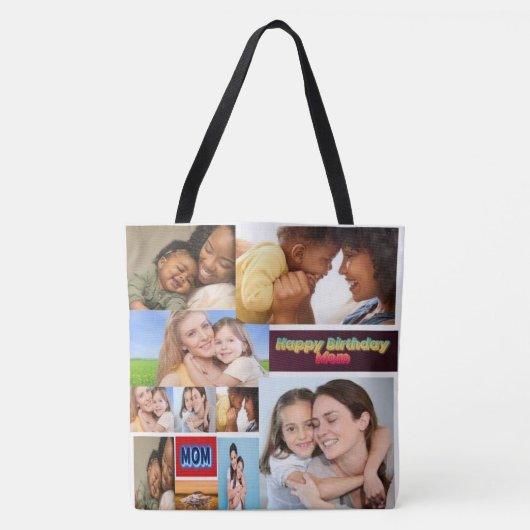 カスタム7フォトコラージトートバッグ トートバッグ (正面)