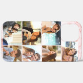 カスタム7フォトコラージピンクマーブル Case-Mate iPhoneケース (裏面 (横))