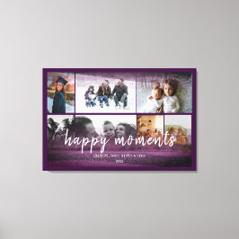 カスタム7ブルゴーニュの抽象芸術フレーム付き写真 キャンバスプリント