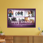 カスタム7ブルゴーニュの抽象芸術フレーム付き写真 キャンバスプリント (インサイチュ (リビング))