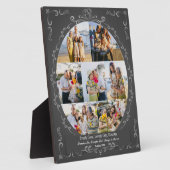 カスタム7写真ヴィンテージフローリッシュスワールコラージュ フォトプラーク (側面)