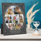 カスタム7写真ヴィンテージフローリッシュスワールコラージュ フォトプラーク (側面)