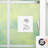 カスタム7月水ゆり誕生花の贈り物誕生 ウィンドウサイン (ホーム)