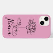 カスタム7月水ゆり誕生花の贈り物誕生 Case-Mate iPhoneケース (裏面 (横))