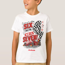 カスタム7歳の誕生日 ピットクルーのTシャツ カーズTシャツ