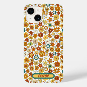 カスタム70sレトロフラワーGroovyパターン、Groovy Case-Mate iPhone 14ケース