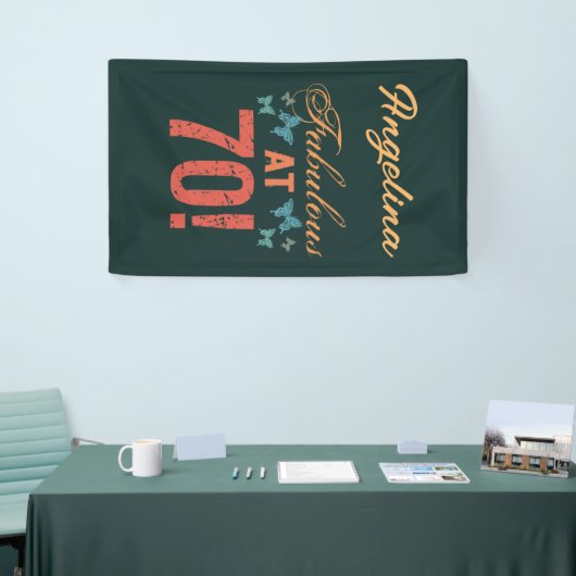 カスタム70th誕生日ファブラス 横断幕 (トレードショー)