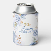 カスタム70th誕生日ブルー金ゴールド 缶クーラー (缶裏面)