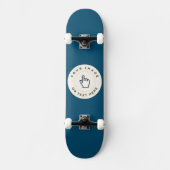 カスタム7 7/8"スケートボードデッキトラックとホイール スケートボード (正面)