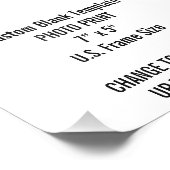 カスタム7 x 5インチフォトプリント（米国フレームサイズ） フォトプリント            (角)